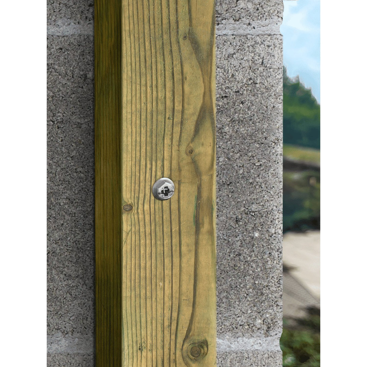 Simpson Titen Turbo - 1/4 in. x 1-1/4 in. 316 Stainless-Steel Trim-Head Concrete and Masonry Screw