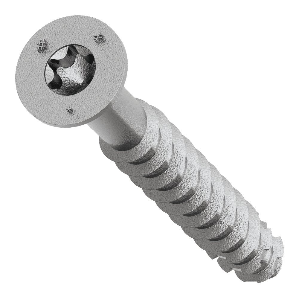 Simpson Titen Turbo - 1/4 in. x 2-1/4 in. 316 Stainless-Steel Trim-Head Concrete and Masonry Screw