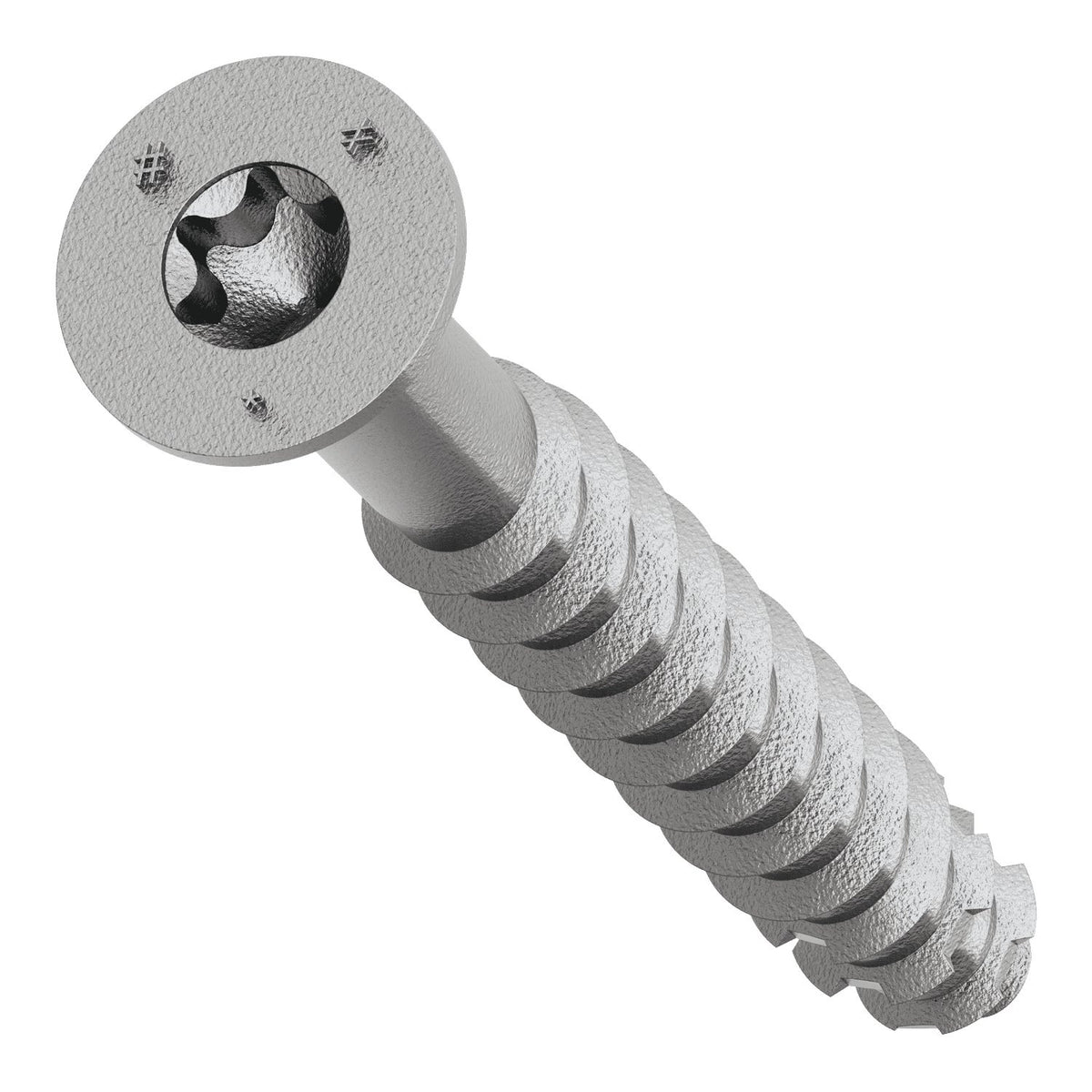 Simpson Titen Turbo - 1/4 in. x 2-1/4 in. 316 Stainless-Steel Trim-Head Concrete and Masonry Screw