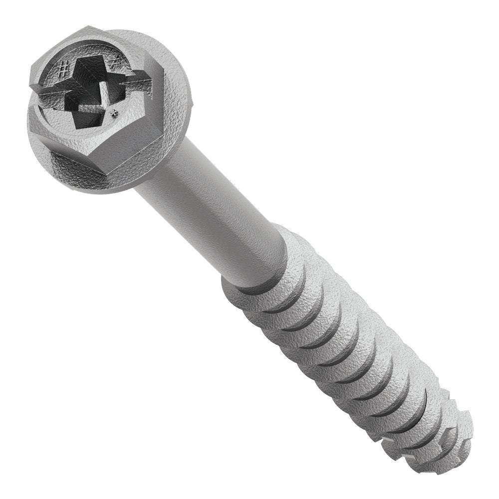 Simpson Titen Turbo - 1/4 in. x 2-3/4 in. 316 Stainless-Steel Hex-Head Concrete and Masonry Screw