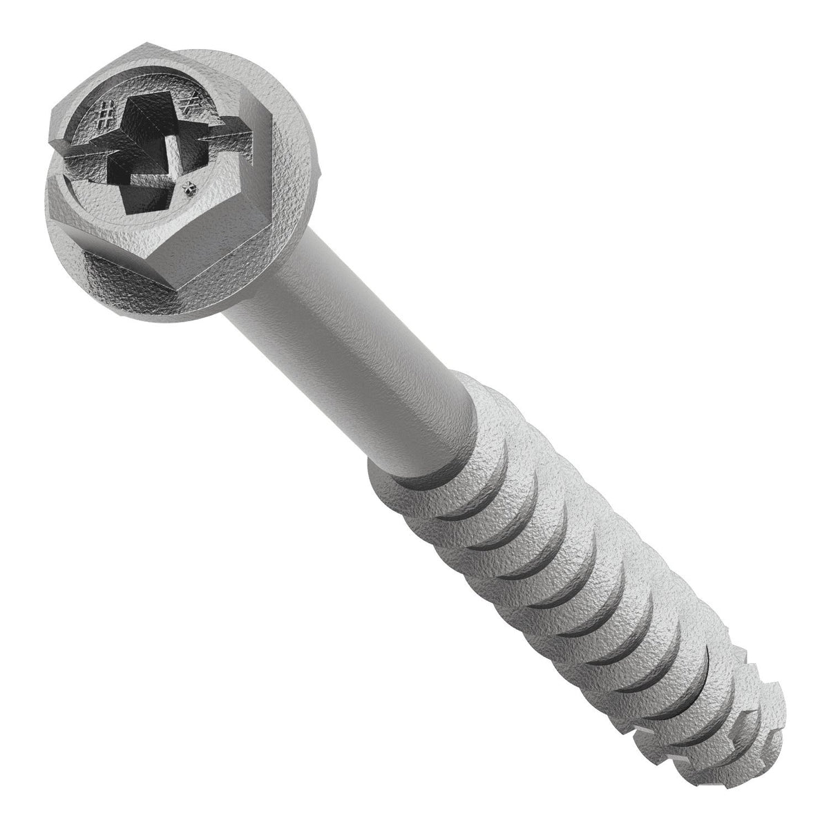 Simpson Titen Turbo - 1/4 in. x 2-3/4 in. 316 Stainless-Steel Hex-Head Concrete and Masonry Screw