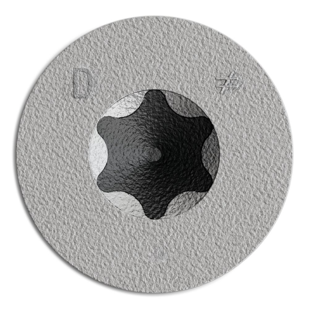 Simpson Titen Turbo - 1/4 in. x 2-3/4 in. 316 Stainless-Steel Trim-Head Concrete and Masonry Screw
