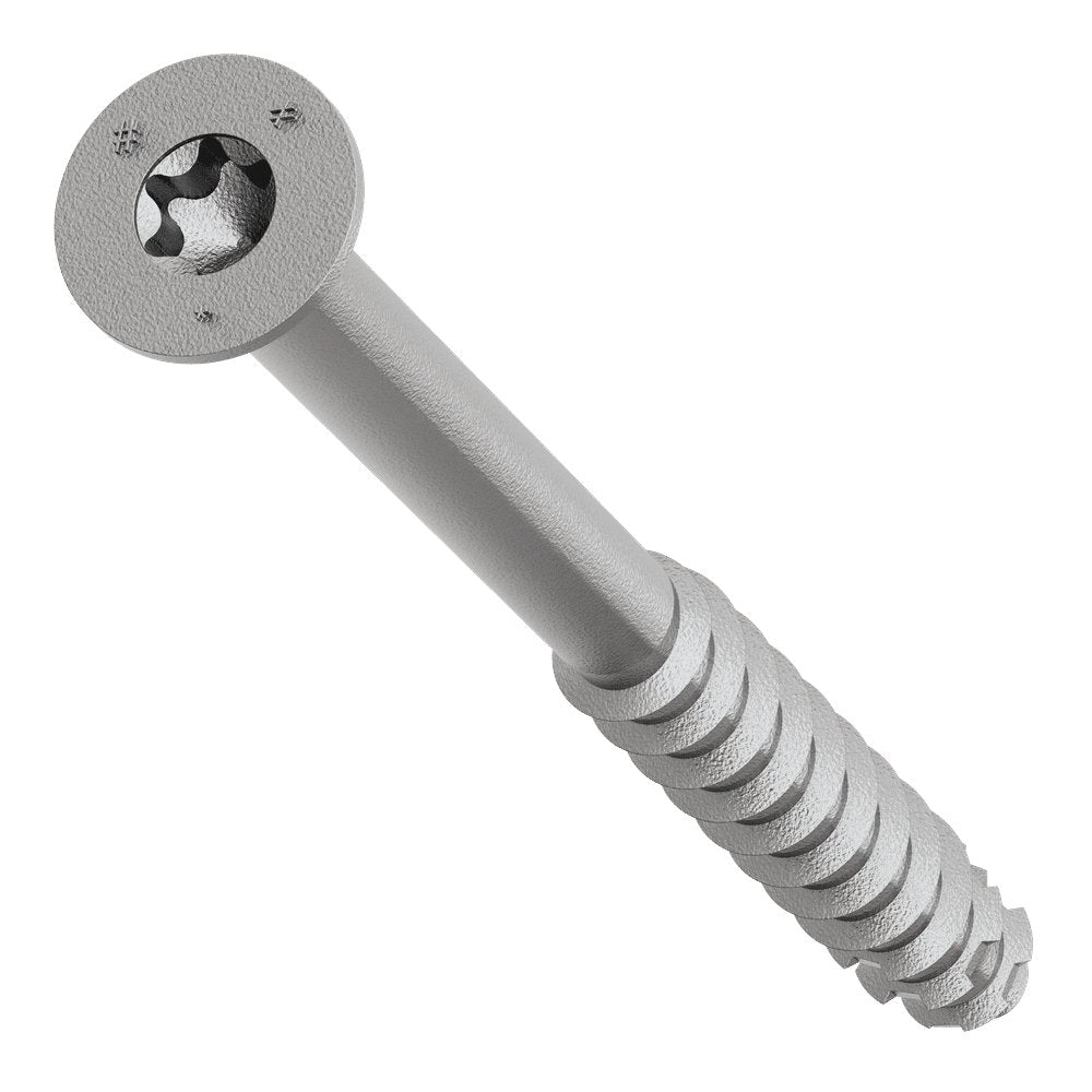 Simpson Titen Turbo - 1/4 in. x 3-1/4 in. 316 Stainless-Steel Trim-Head Concrete and Masonry Screw