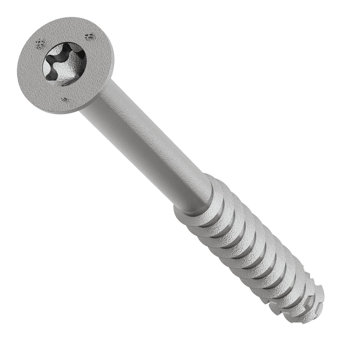 Simpson Titen Turbo - 1/4 in. x 3-1/4 in. 316 Stainless-Steel Trim-Head Concrete and Masonry Screw