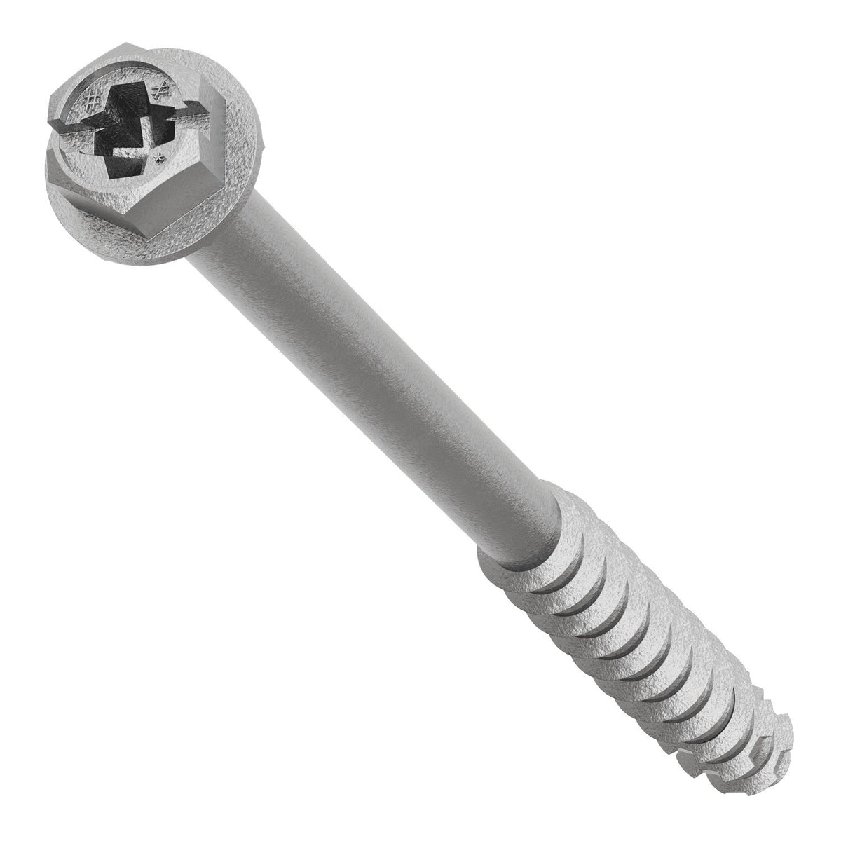 Simpson Titen Turbo - 1/4 in. x 3-3/4 in. 316 Stainless-Steel Hex-Head Concrete and Masonry Screw