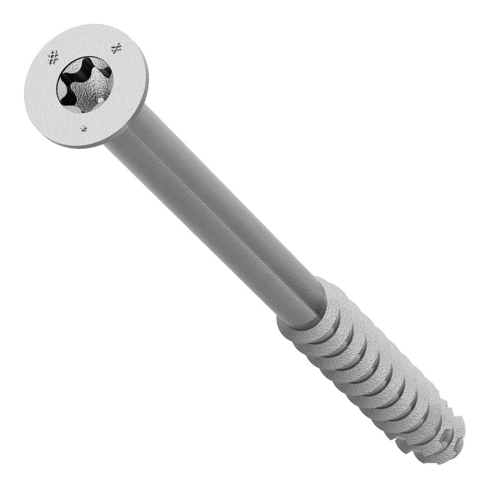 Simpson Titen Turbo - 1/4 in. x 3-3/4 in. 316 Stainless-Steel Trim-Head Concrete and Masonry Screw
