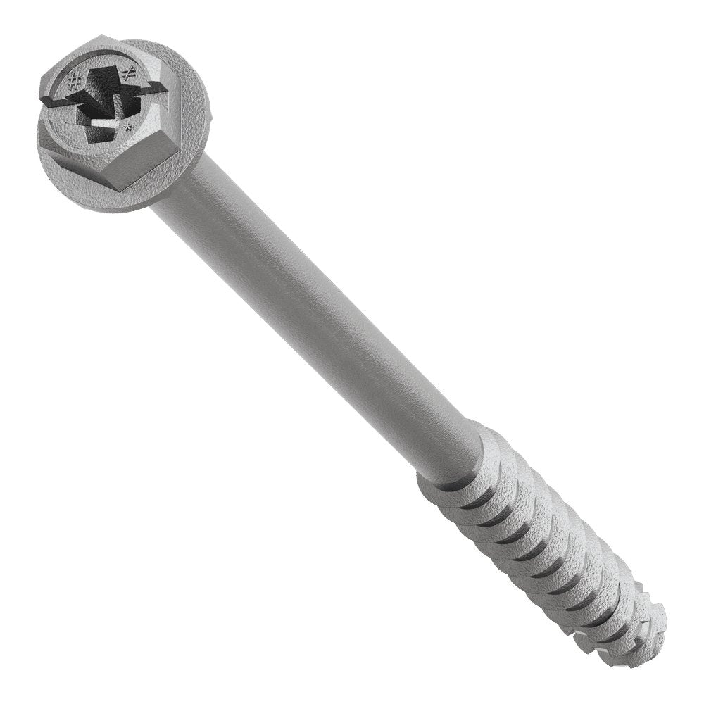 Simpson Titen Turbo - 1/4 in. x 4 in. 316 Stainless-Steel Hex-Head Concrete and Masonry Screw