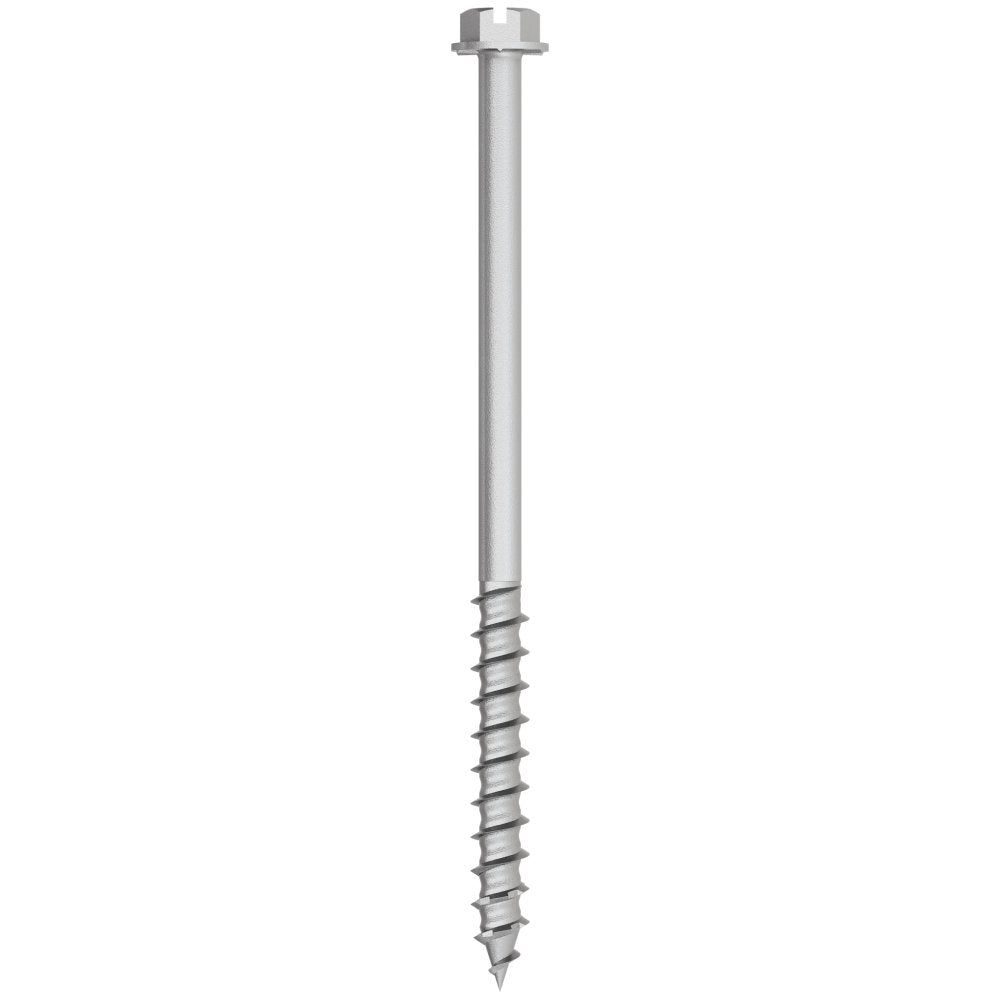 Simpson Titen Turbo - 1/4 in. x 4 in. 316 Stainless-Steel Hex-Head Concrete and Masonry Screw
