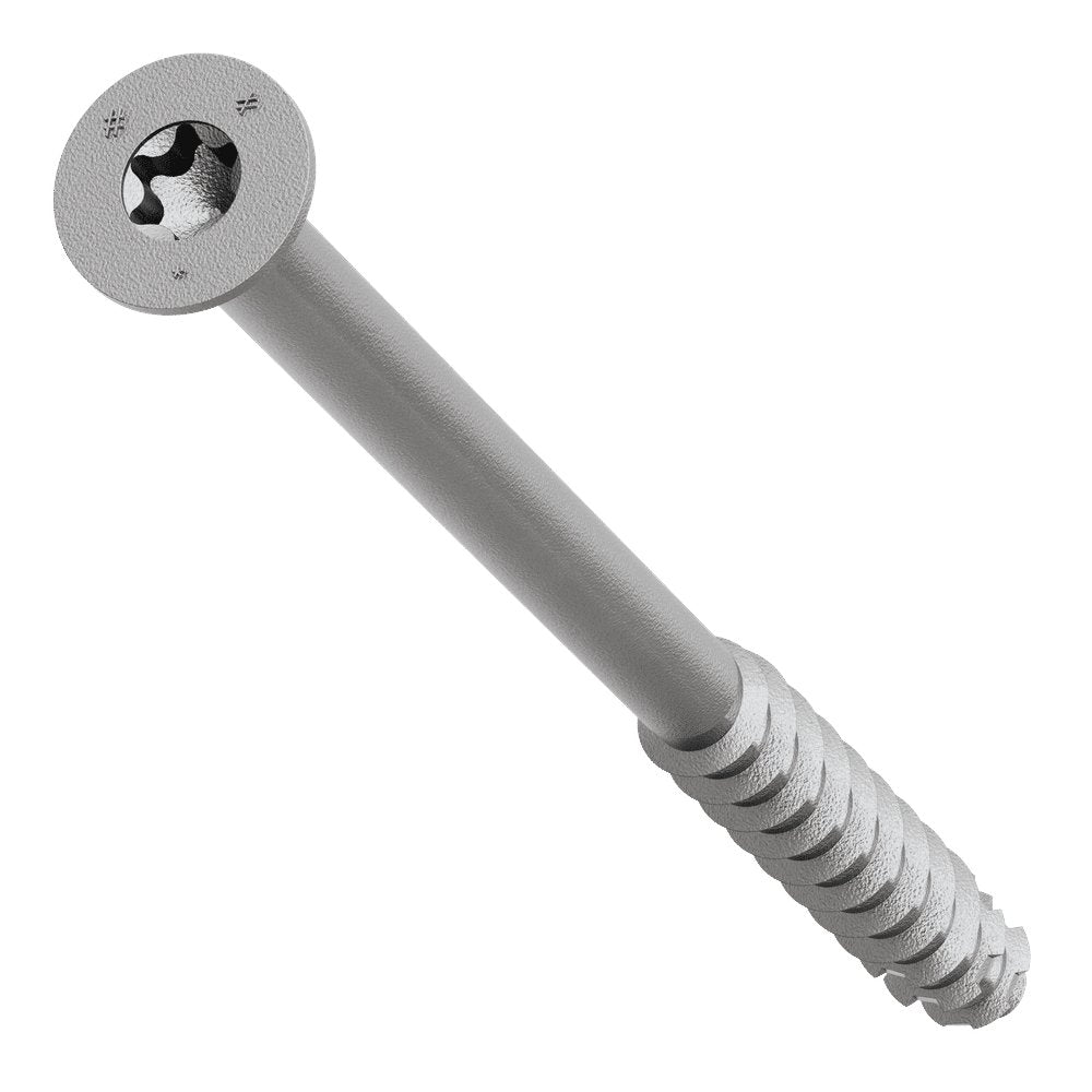 Simpson Titen Turbo - 1/4 in. x 4 in. 316 Stainless-Steel Trim-Head Concrete and Masonry Screw