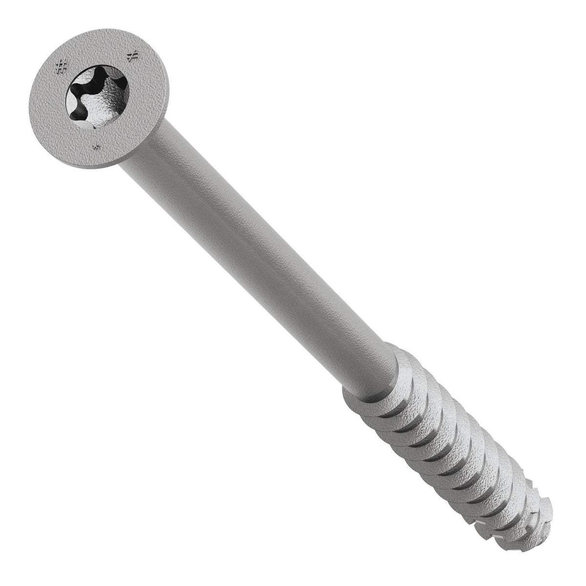 Simpson Titen Turbo - 1/4 in. x 4 in. 316 Stainless-Steel Trim-Head Concrete and Masonry Screw