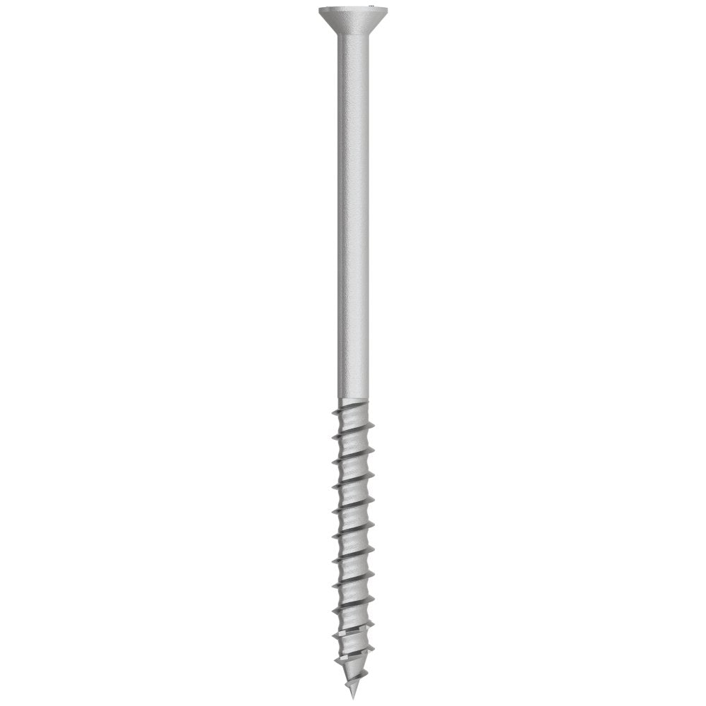 Simpson Titen Turbo - 1/4 in. x 4 in. 316 Stainless-Steel Trim-Head Concrete and Masonry Screw