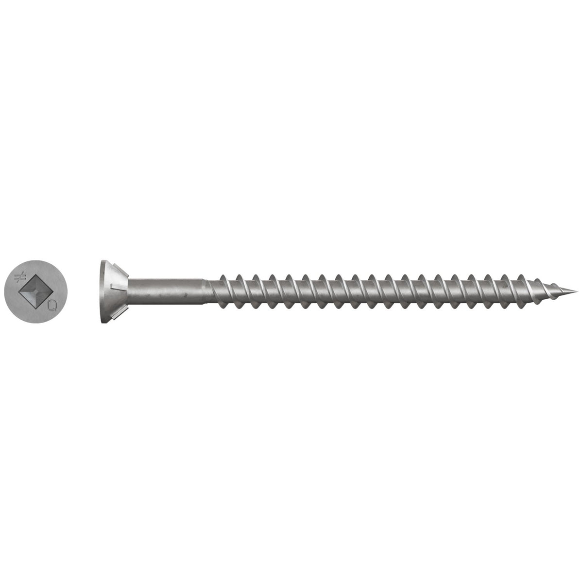 Simpson WSTD212S #8 x 2-1/2 in. Collated Roofing Tile Screw Flat Head #3 Sq Drive 1500-Pk