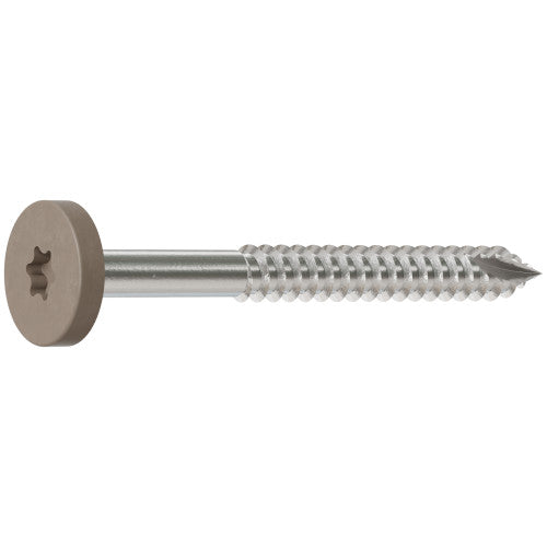 #8 x 1 3/4 Gray 01 Composite Fascia Screws, Stainless Steel