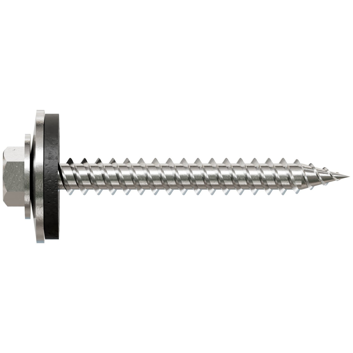 #9 x 1-1/2" Metal-Panel Screw with EPDM Washer, 316 SS