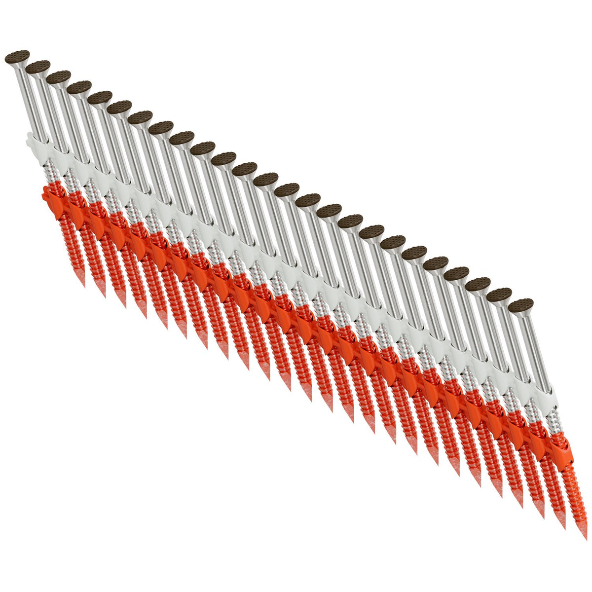 8d x 2 3/8" Brown, 20-22 Degree Plastic Strip, Casing Head, Ring-Shank Nail