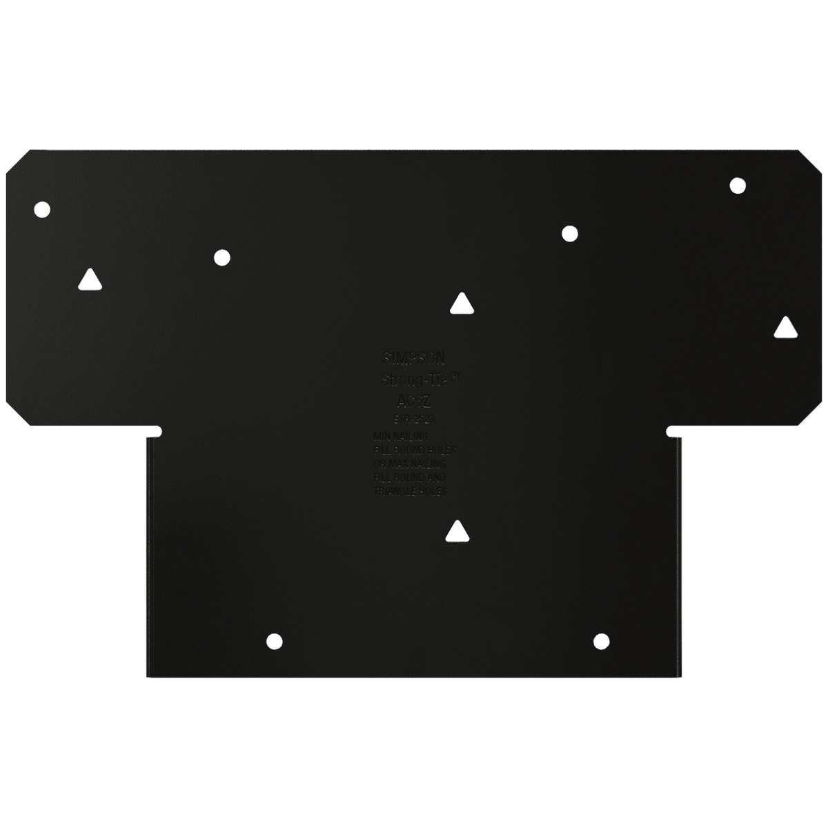 Simpson 6X Adjustable Post Cap ZMAX Black Powder-Coated AC6PC