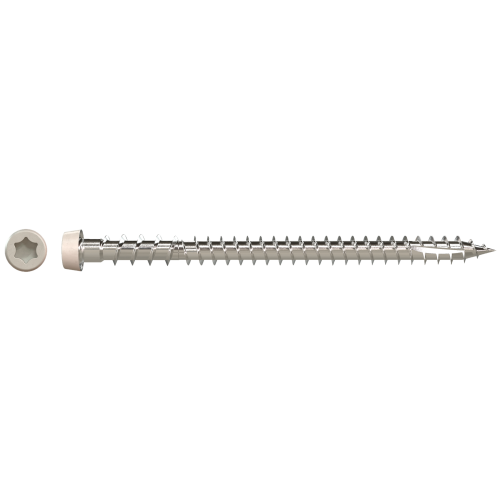 Simpson #10 x 2-3/4" Gray 05, Deck-Drive DCU Composite Screw, 305 Stainless Steel 