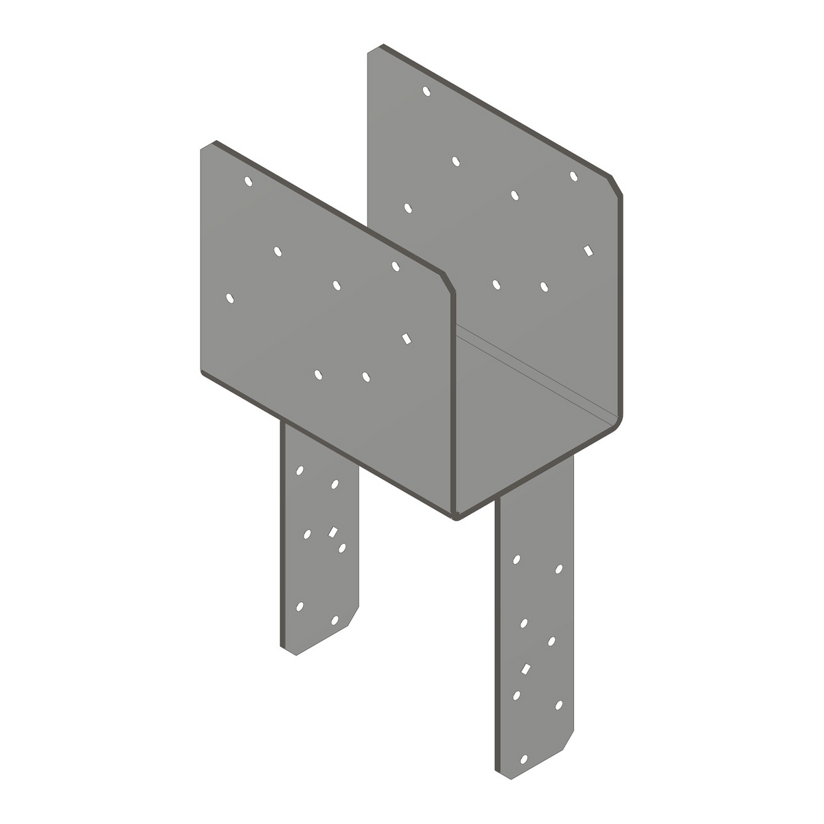 Simpson ECCQ6-7.13SDS2.5 End Column Cap w/SDS Screws for 6x Beam, 7x Post