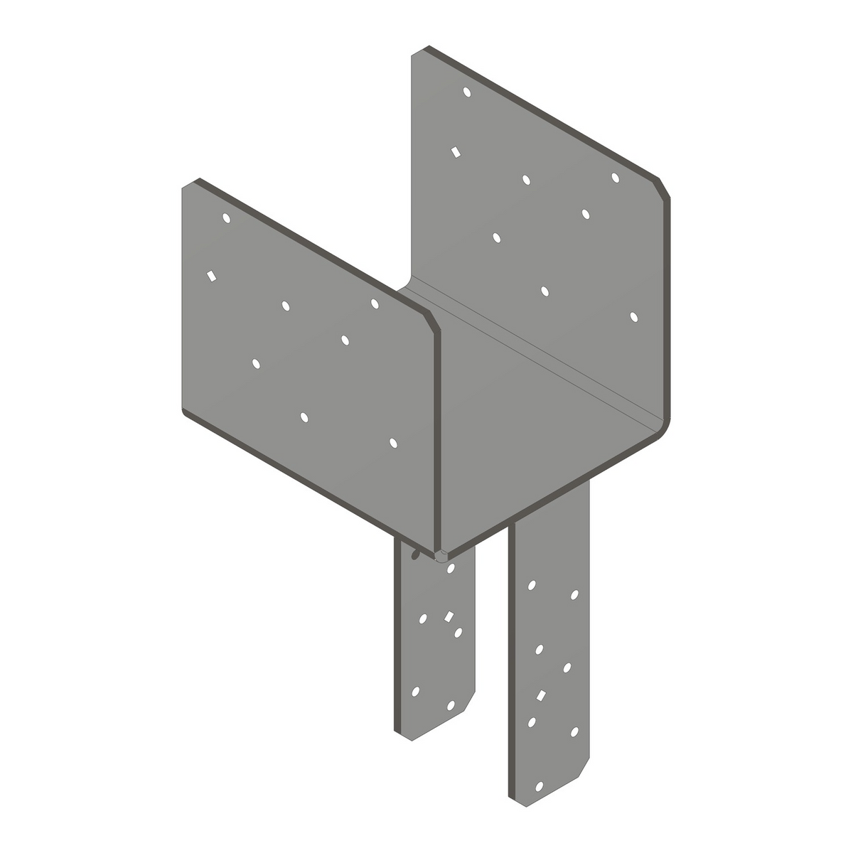 Simpson ECCQ84SDS2.5 End Column Cap w/SDS Screws for 8x Beam, 4x Post