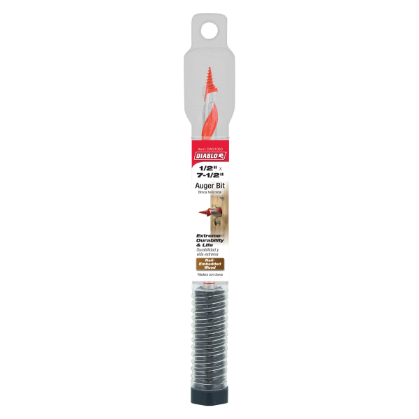 Diablo 1/2" x 7-1/2" Auger Bit for Wood & Nail-Embedded Wood DAG1050