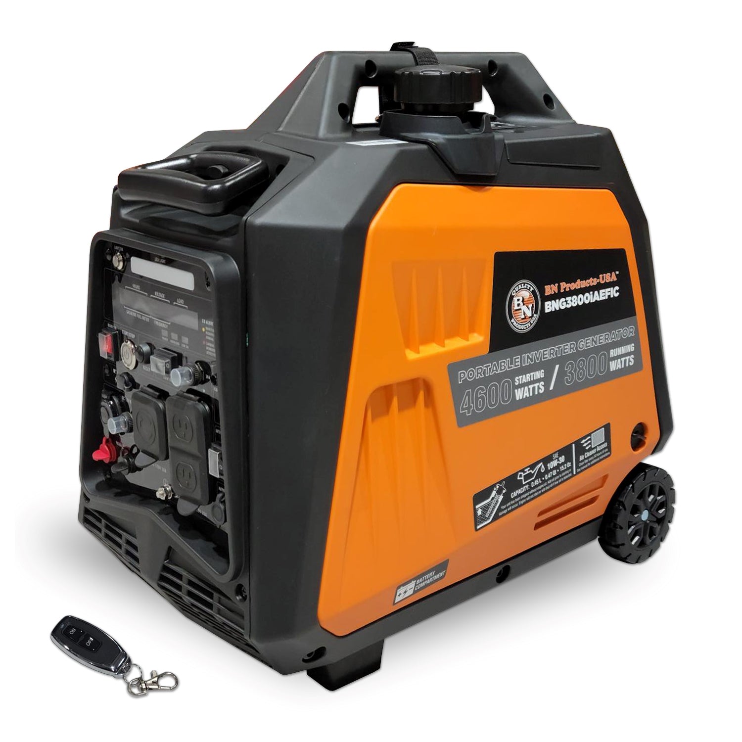 BN 3800W Portable Inverter Generator with Electric Start