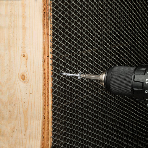 Wire-Lath Modified Truss-Head Screw Installation