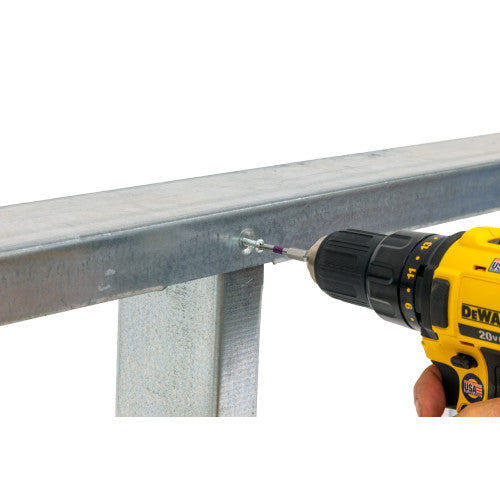 Simpson Clear Zinc Flat Pan-Head Screw installation