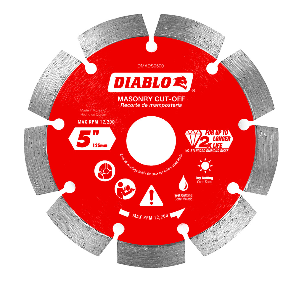 Diablo 5" Diamond Segmented Masonry Cut-Off Blade