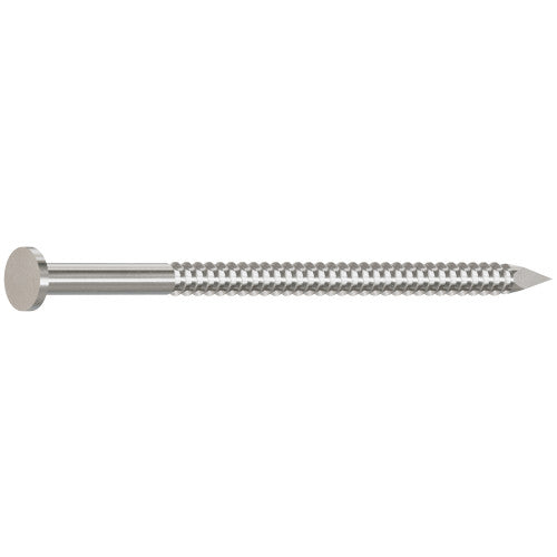 Simpson 3" x 10d Annular Ring Shank Common Nail, 316 Stainless Steel 8 Ga.