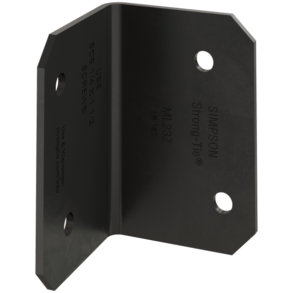 Simpson 2 x 3 Medium L Angle 12-Gauge ZMAX Black Powder-Coated ML23PC