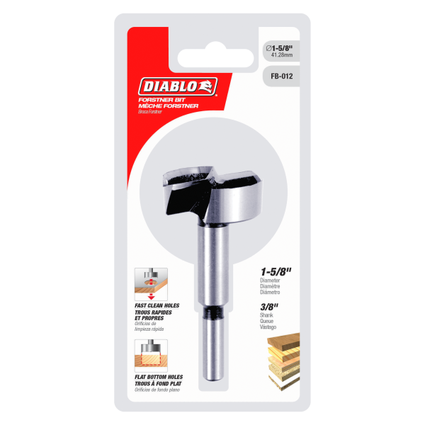 Diablo 1-5/8" Forstner Bit for Wood FB-012