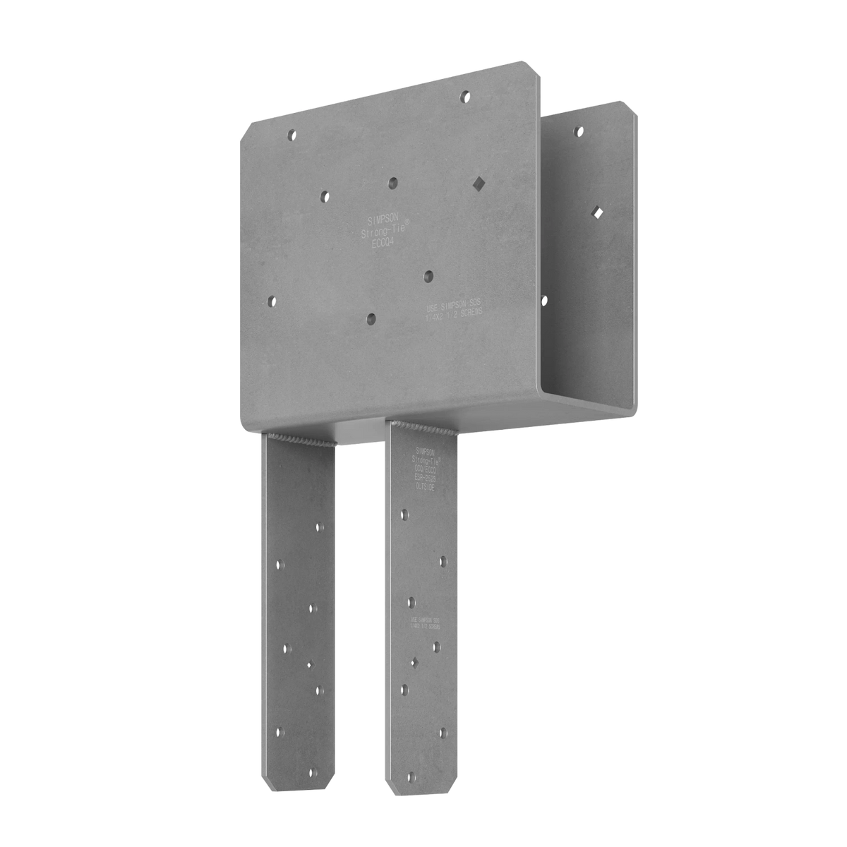 Simpson ECCQ44SDS2.5 End Column Cap w/SDS Screws for 4x Beam, 4x Post