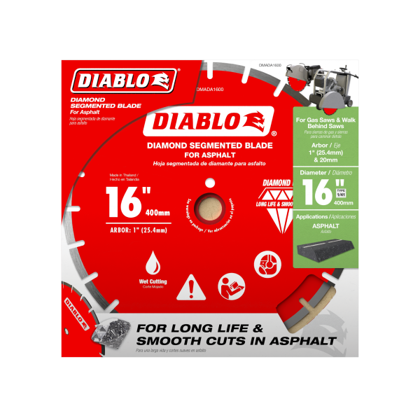 Diablo 16" Diamond Segmented Blade for Asphalt