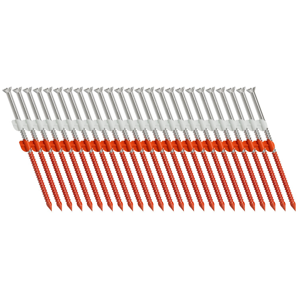 12d x 3 1/4" 20-22 Degree Plastic Strip, Casing Head, Ring-Shank Nail