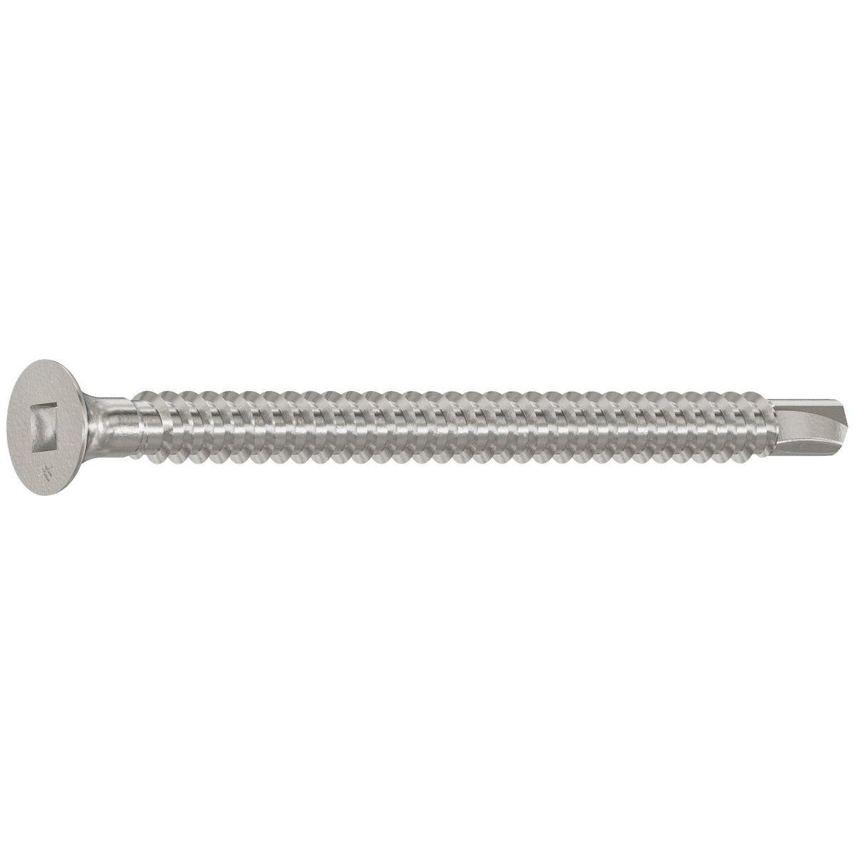Simpson #10 x 2-1/2" Square Drive Self-Drilling Bugle-Head Screw, 410 Stainless