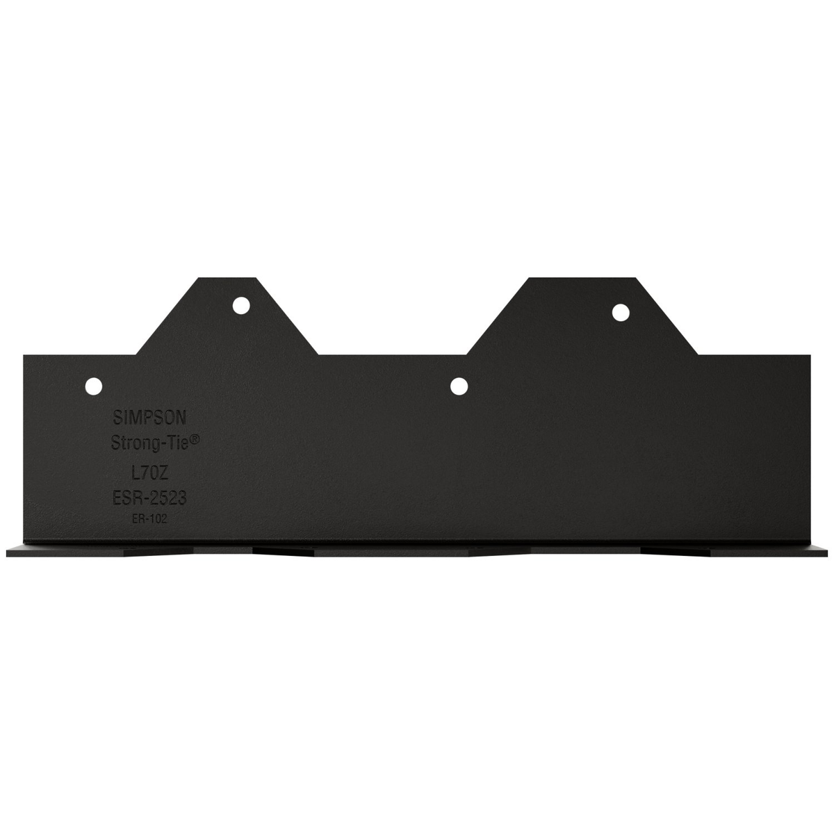 Simpson 7" Reinforcing L Angle 16-Ga ZMAX Black Powder-Coated L70PC