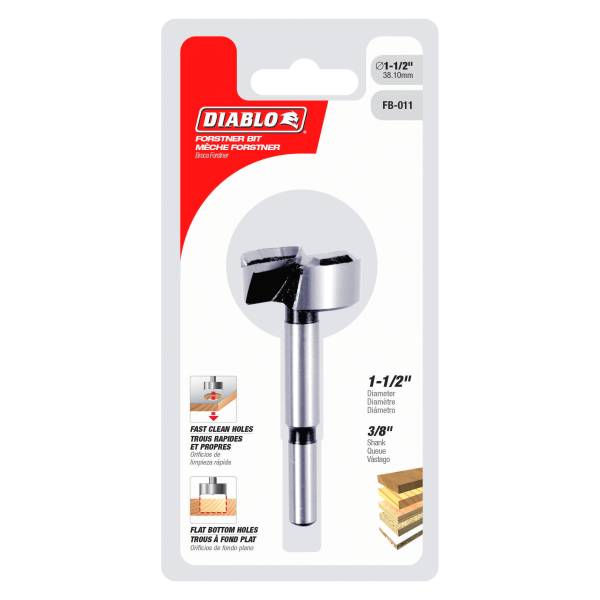 Diablo 1-1/2" Forstner Bit for Wood FB-011