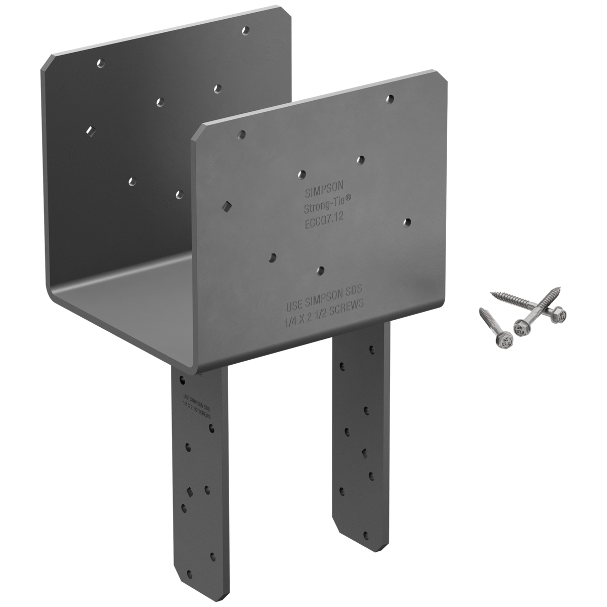Simpson ECCQ7.1-4SDS2.5 End Column Cap w/SDS Screws for 7x Beam, 4x Post