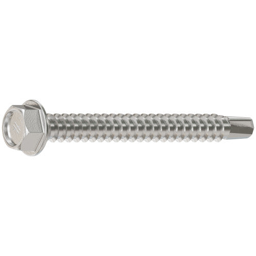 Simpson #12 x 2" Self-Drilling Hex-Washer Head Screw, 316 Stainless Steel