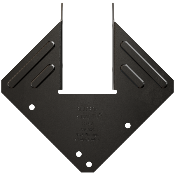 Simpson Hurricane Tie 18-Ga ZMAX Black Powder-Coated H1APC