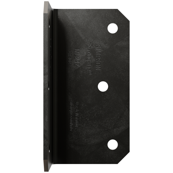 Simpson 2 x 4 Medium L Angle 12-Gauge ZMAX Black Powder-Coated ML24PC