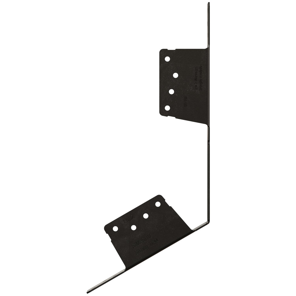 Simpson Adjustable Stringer Connector 18-Ga ZMAX Black Powder-Coated LSCPC