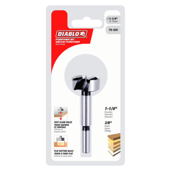 Diablo 1-1/4" Forstner Bit for Wood FB-009