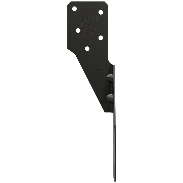 Simpson Hurricane Tie 18-Ga ZMAX Black Powder-Coated H2.5APC