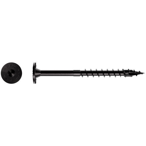 Simpson 0.220 x 4" Strong-Drive SDWS TIMBER Screw (Exterior Grade) Double Barrier, Black