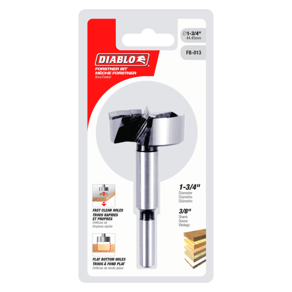 Diablo 1-3/4" Forstner Bit for Wood FB-013