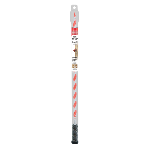 Diablo 1/2" x 17-1/2" Auger Bit for Wood & Nail-Embedded Wood DAG3030