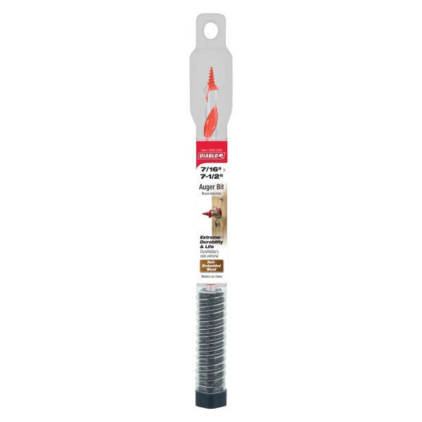 Diablo 7/16" x 7-1/2" Auger Bit for Wood & Nail-Embedded Wood DAG1040