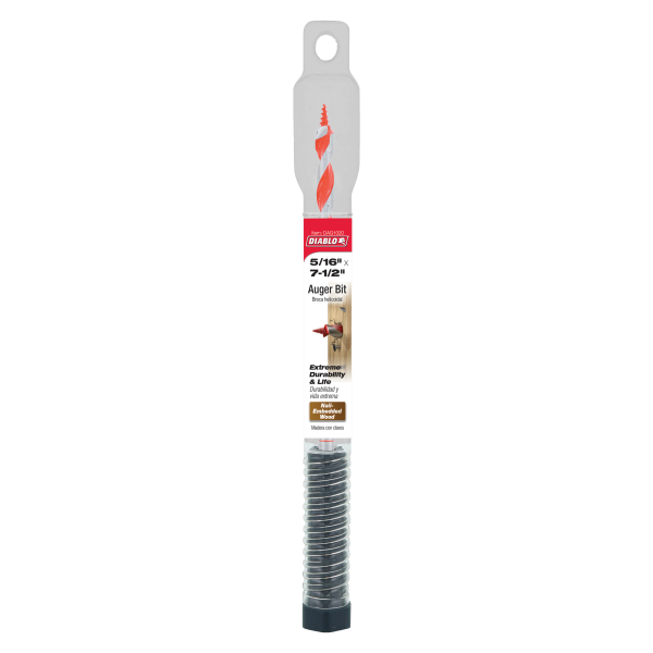 Diablo 5/16" x 7-1/2" Auger Bit for Wood & Nail-Embedded Wood DAG1020