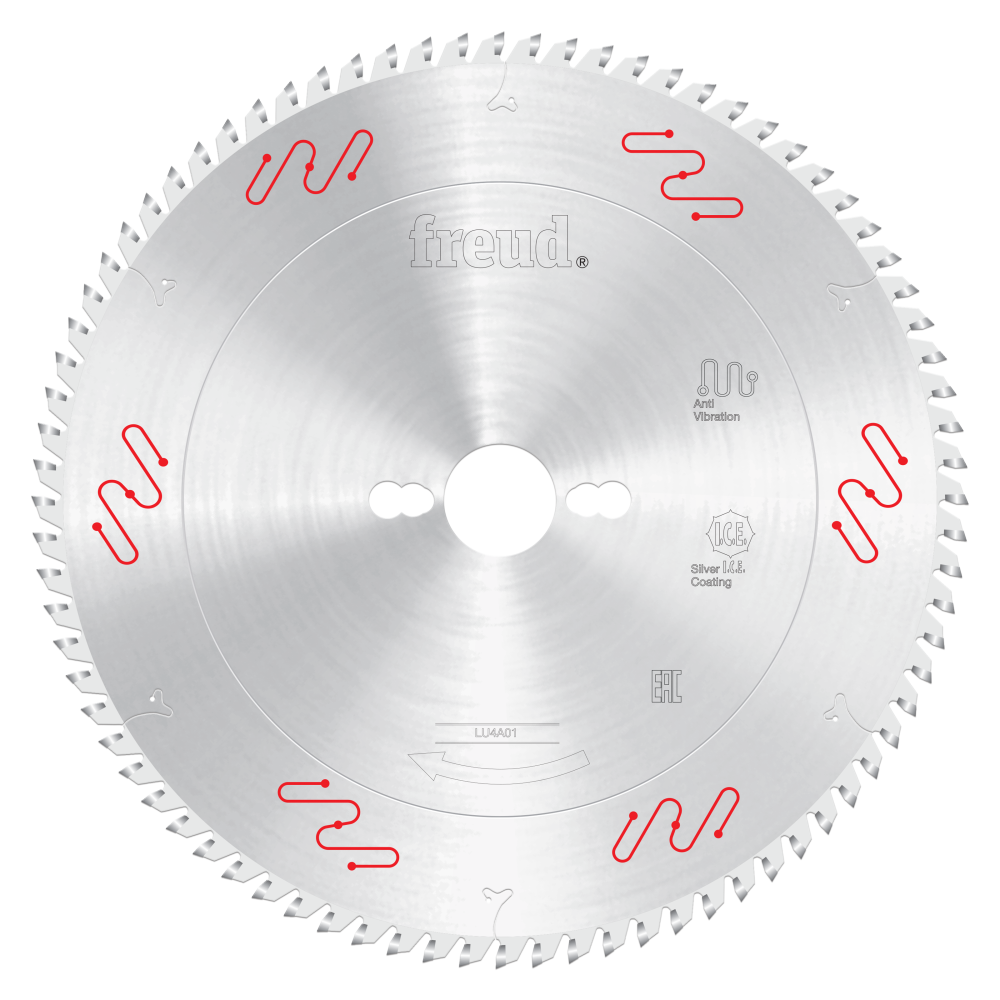 Freud 250mm Carbide Tipped Blade for Plastic Material & Plexiglass - Teeth: 80, Arbor: 30mm